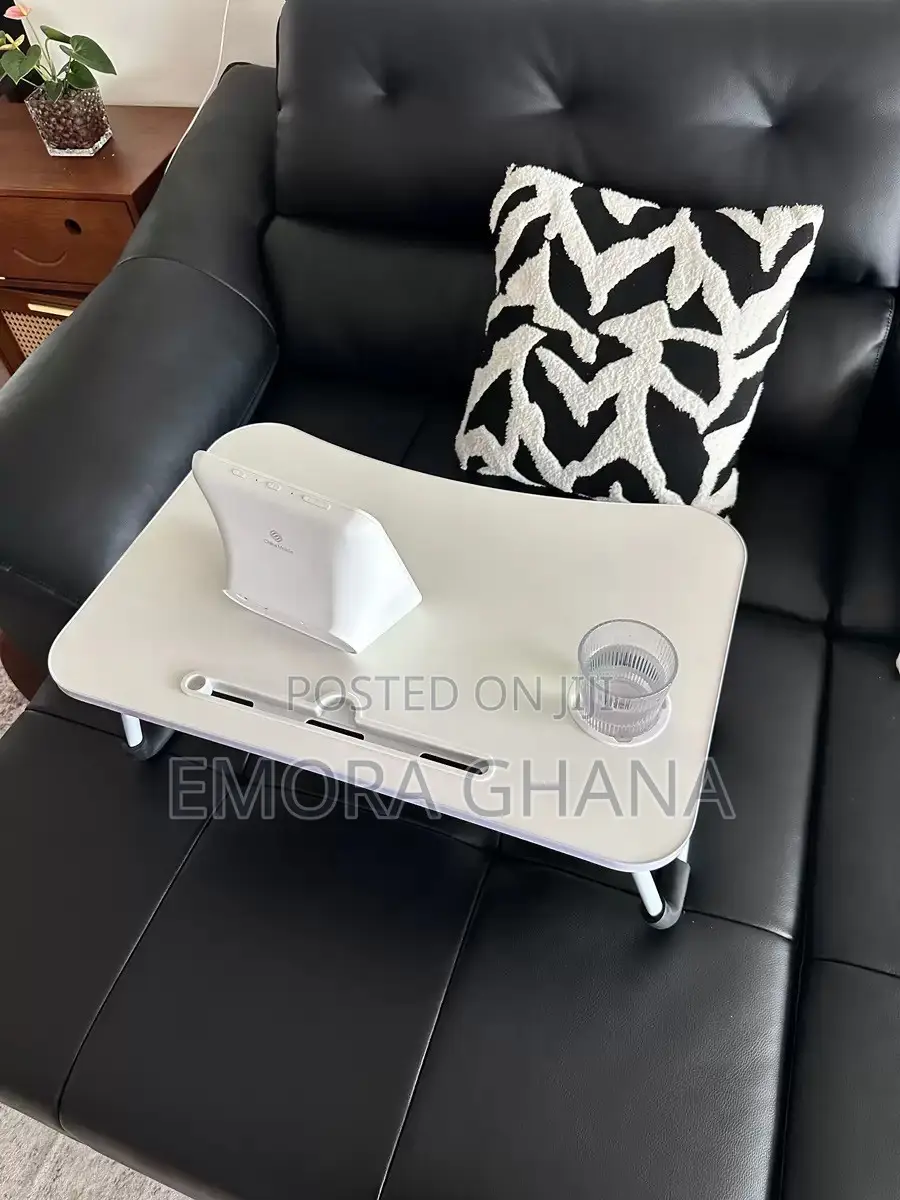 Foldable Laptop & Bed Table With Drawer, USB and Fan
