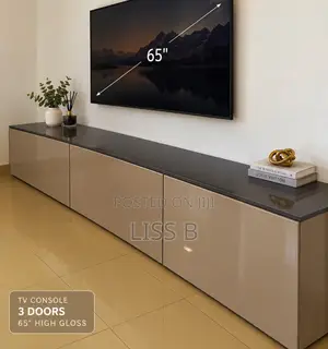 TV Console 65 Inches High Gloss