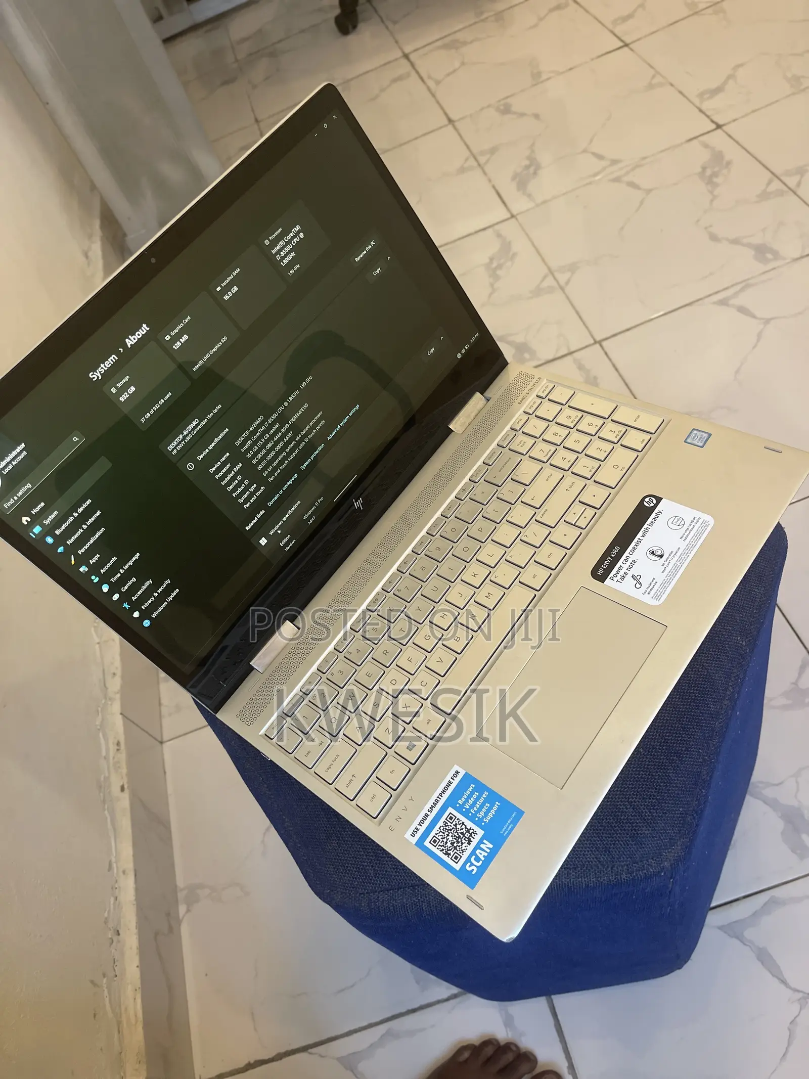 Laptop HP Envy x360 16GB Intel Core i7 HDD 1T