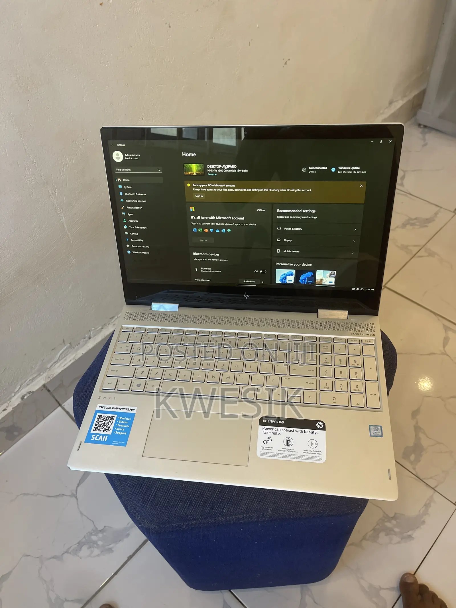 Laptop HP Envy x360 16GB Intel Core i7 HDD 1T