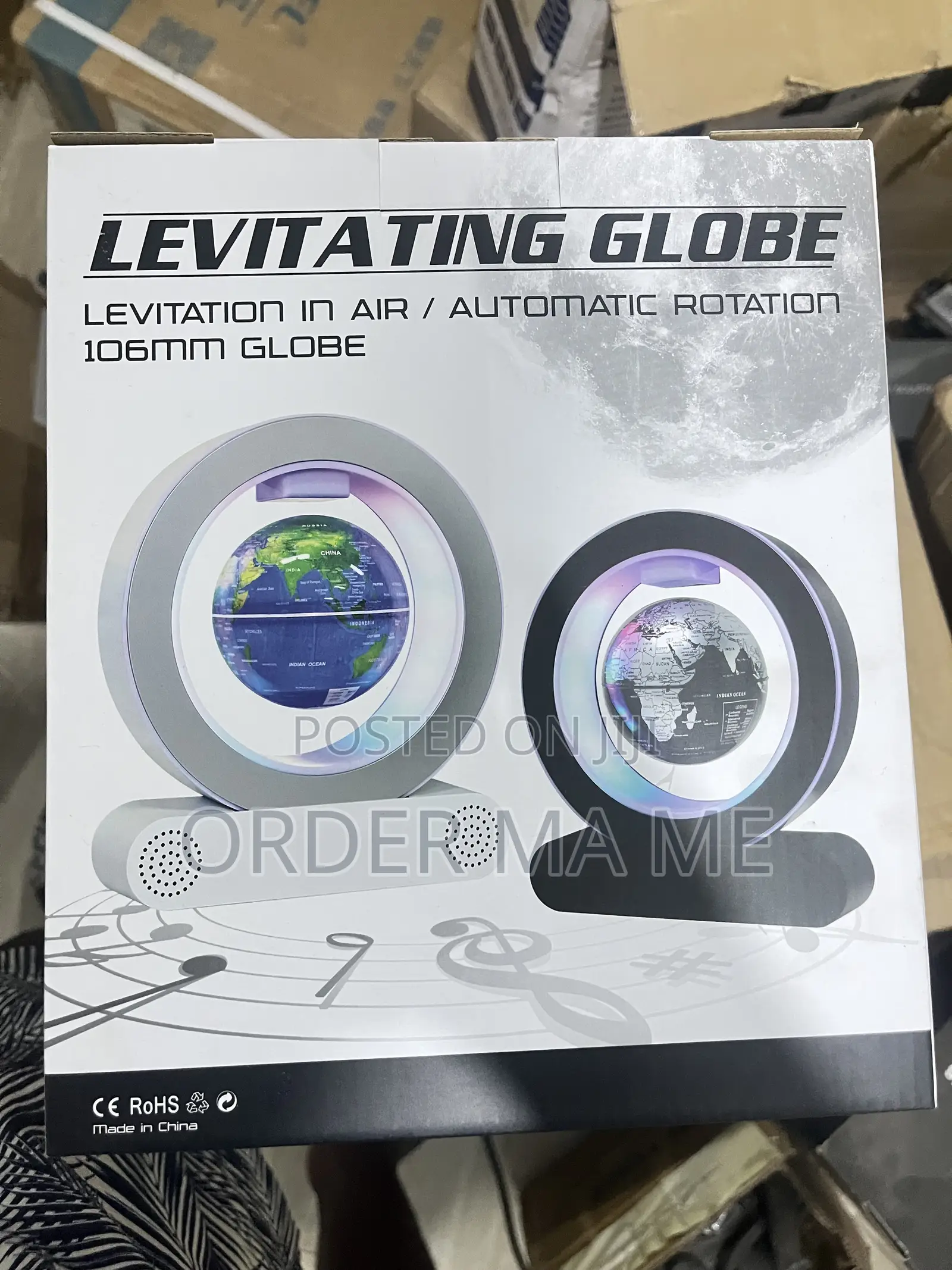 Levitation Globe 106mm – Automatic Rotating Floating Globe