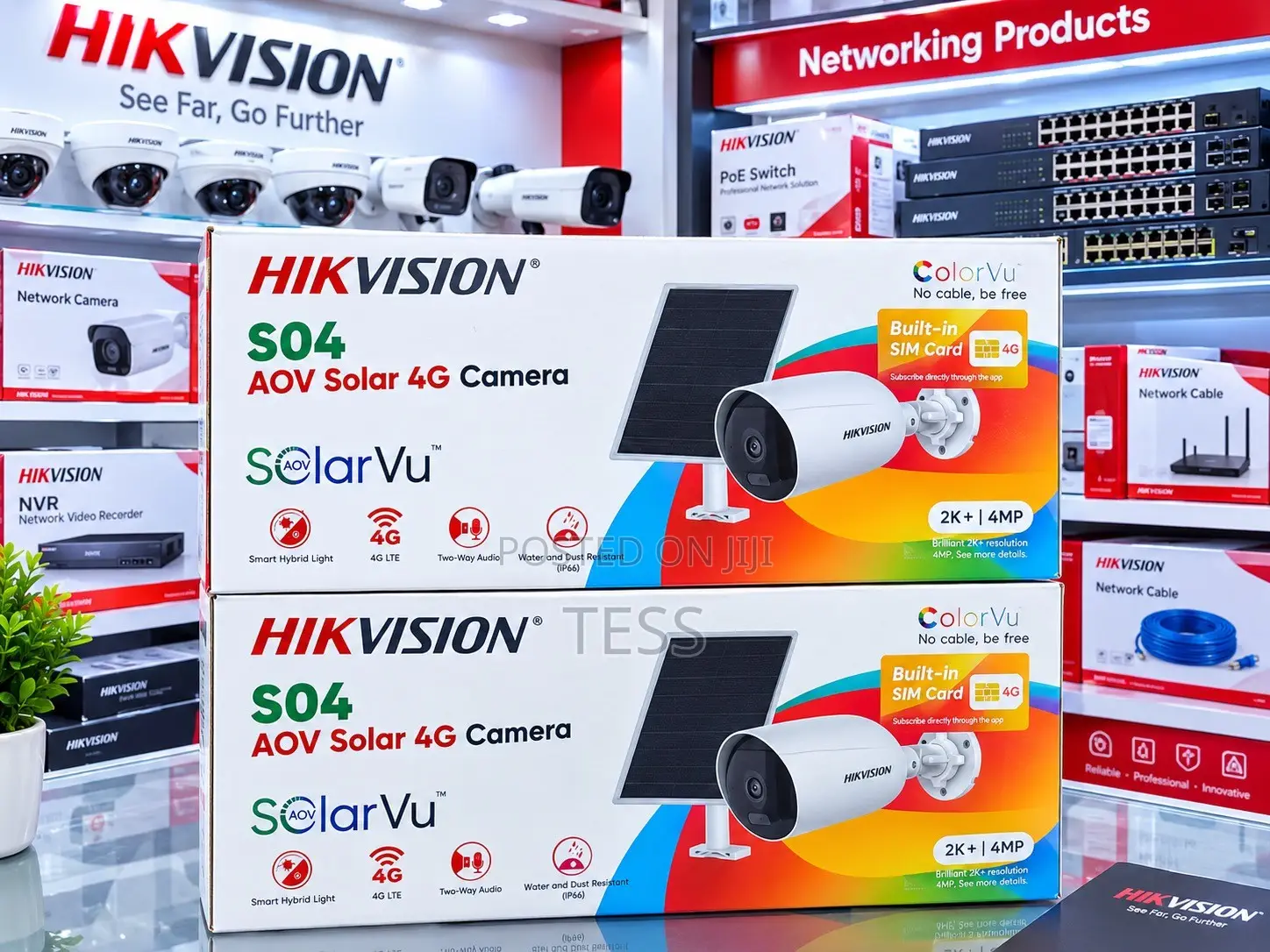 Hikvision Solar 4g Sim Camera 24/7 Color 2 Way Audio Ds-2cfs04/4g