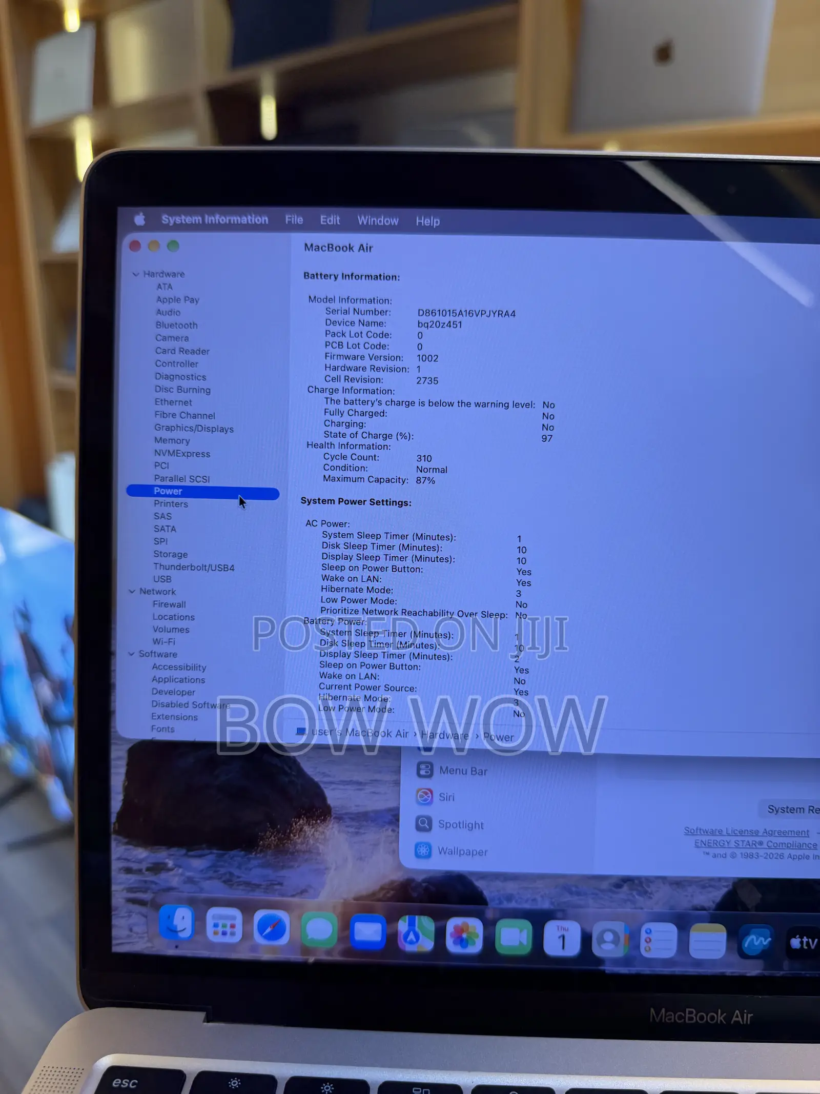 Laptop Apple MacBook Air 2020 M1 8GB Apple M1 SSD 256GB