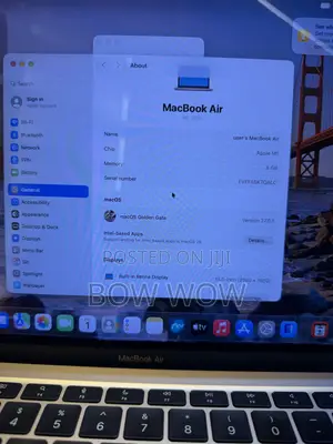 Laptop Apple MacBook Air 2020 M1 8GB Apple M1 SSD 256GB
