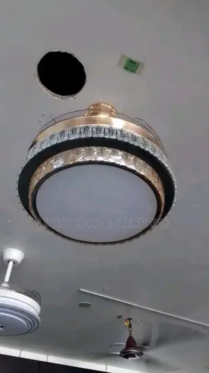 FMC -48" Led Chandelier Fan Light 3color With Remote Control