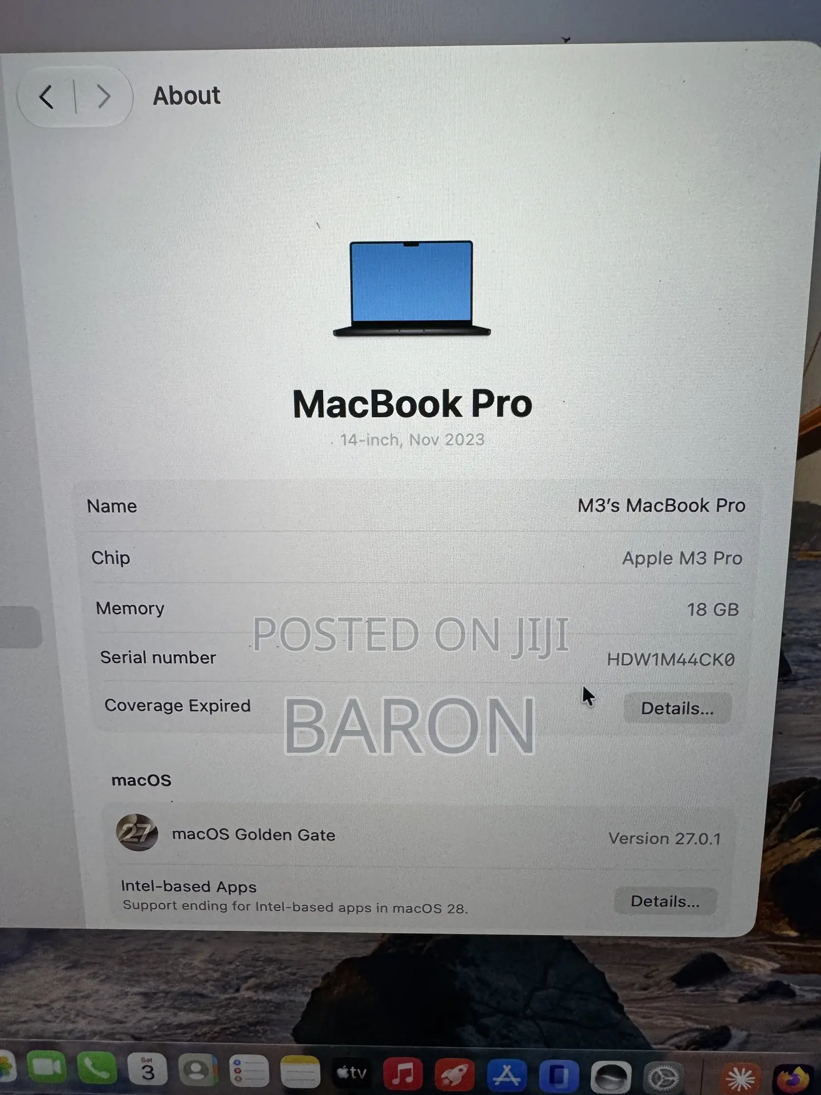 Laptop Apple MacBook Pro 2023 M3 Pro 18GB Apple M3 Pro SSD 512GB