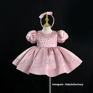 Premium Quality Pearl Beaded Dress With Free Hair Band