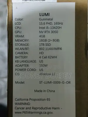 New Laptop 16GB Intel Core i5 SSD 1T