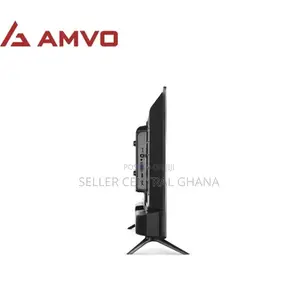 AMVO LES3205W 32" Digital Satellite Frameless HD LED TV- HDMI - Black