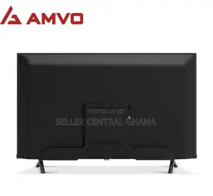 AMVO LES3205W 32" Digital Satellite Frameless HD LED TV- HDMI - Black