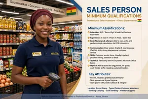 Sales Persons Needed at Lashibi, Accra and Nungua