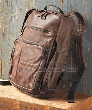 Carbon2cobalt Vintage-Finished, Full-Grain Leather Backpack