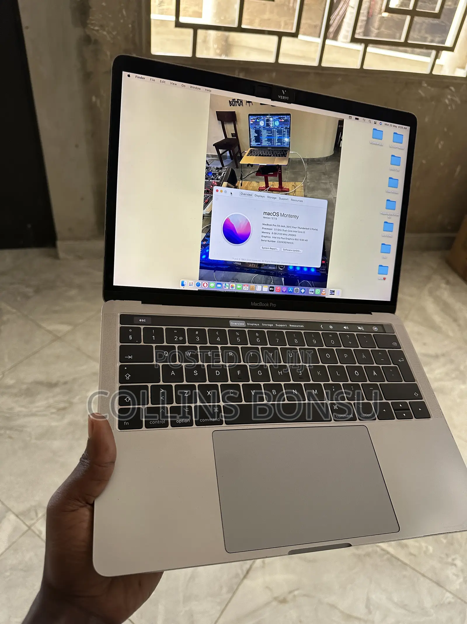 Laptop Apple MacBook Pro 2017 16GB Intel Core i5 eMMC 256GB