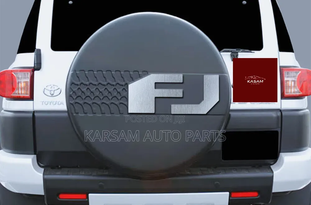 Black Hard Shell Spare Tire Cover Designed for Toyota FJ Cruiser