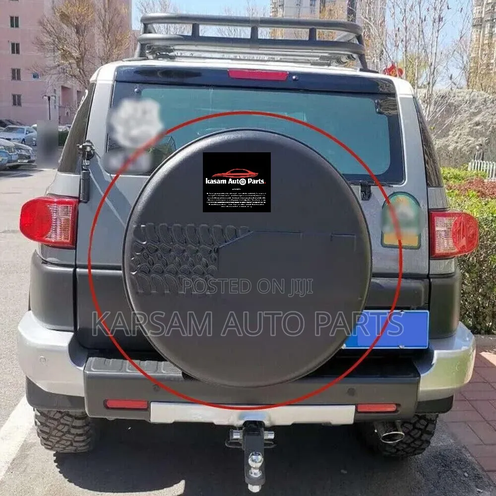 Black Hard Shell Spare Tire Cover Designed for Toyota FJ Cruiser