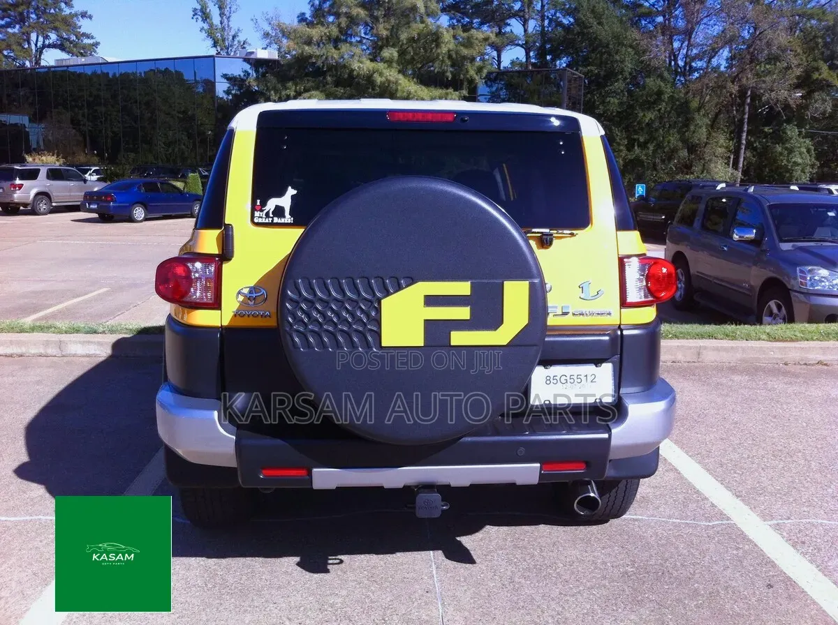 Black Hard Shell Spare Tire Cover Designed for Toyota FJ Cruiser