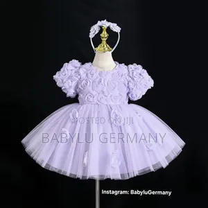 Luxuy Lilac Purple Princess Dress With Hair Band