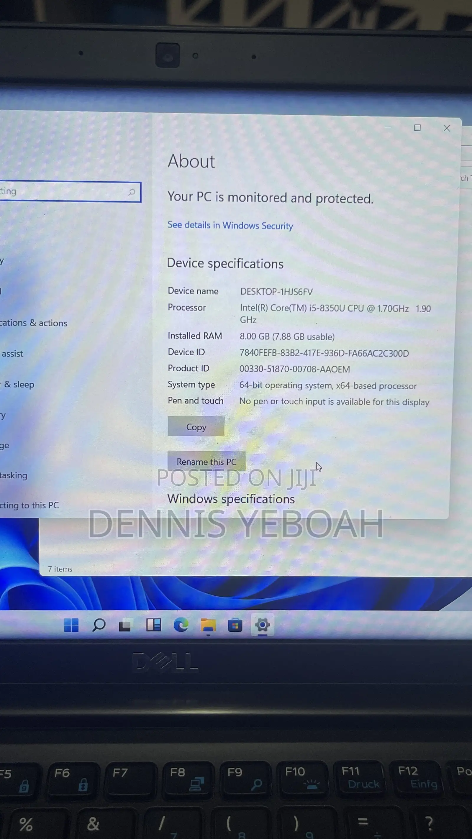 Laptop Dell Latitude 7390 8GB Intel Core i5 HDD+SSD 256GB
