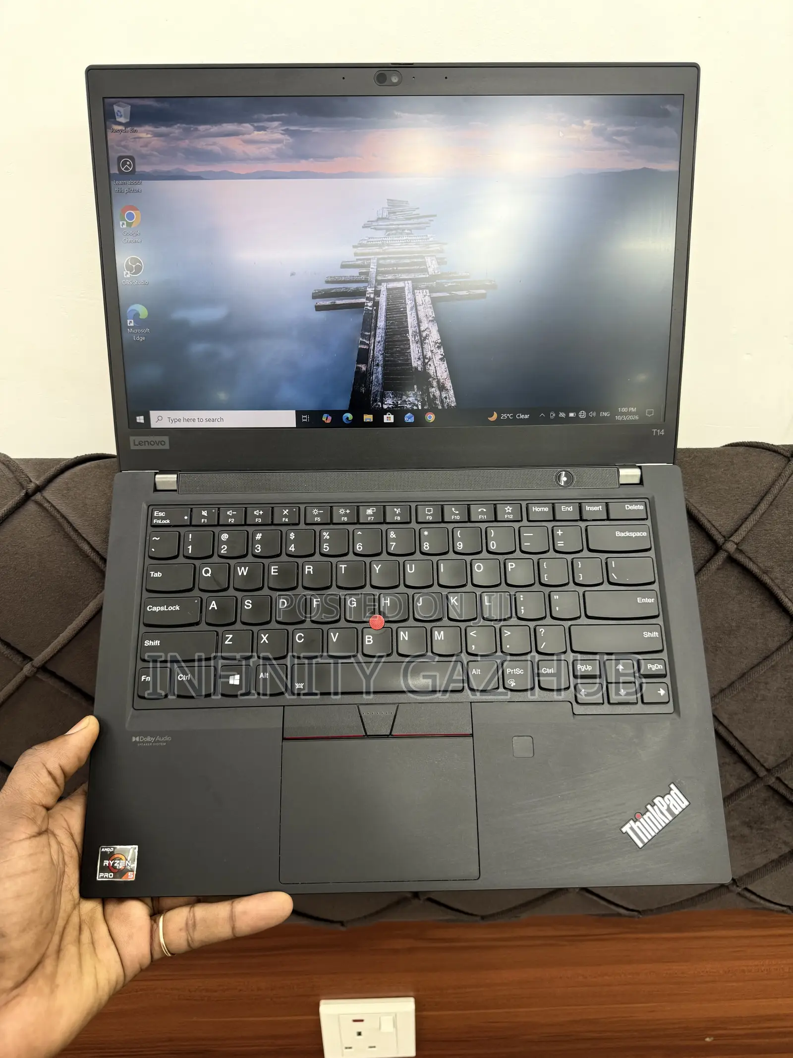 Laptop Lenovo ThinkPad T14 16GB AMD Ryzen 5 SSD 256GB