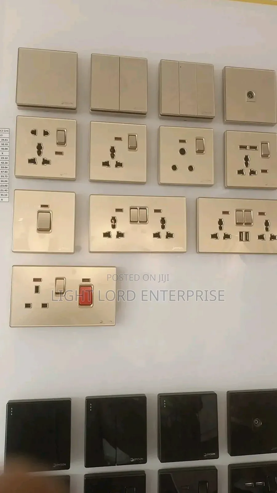 XGZ- UK Wall Socket and Switches