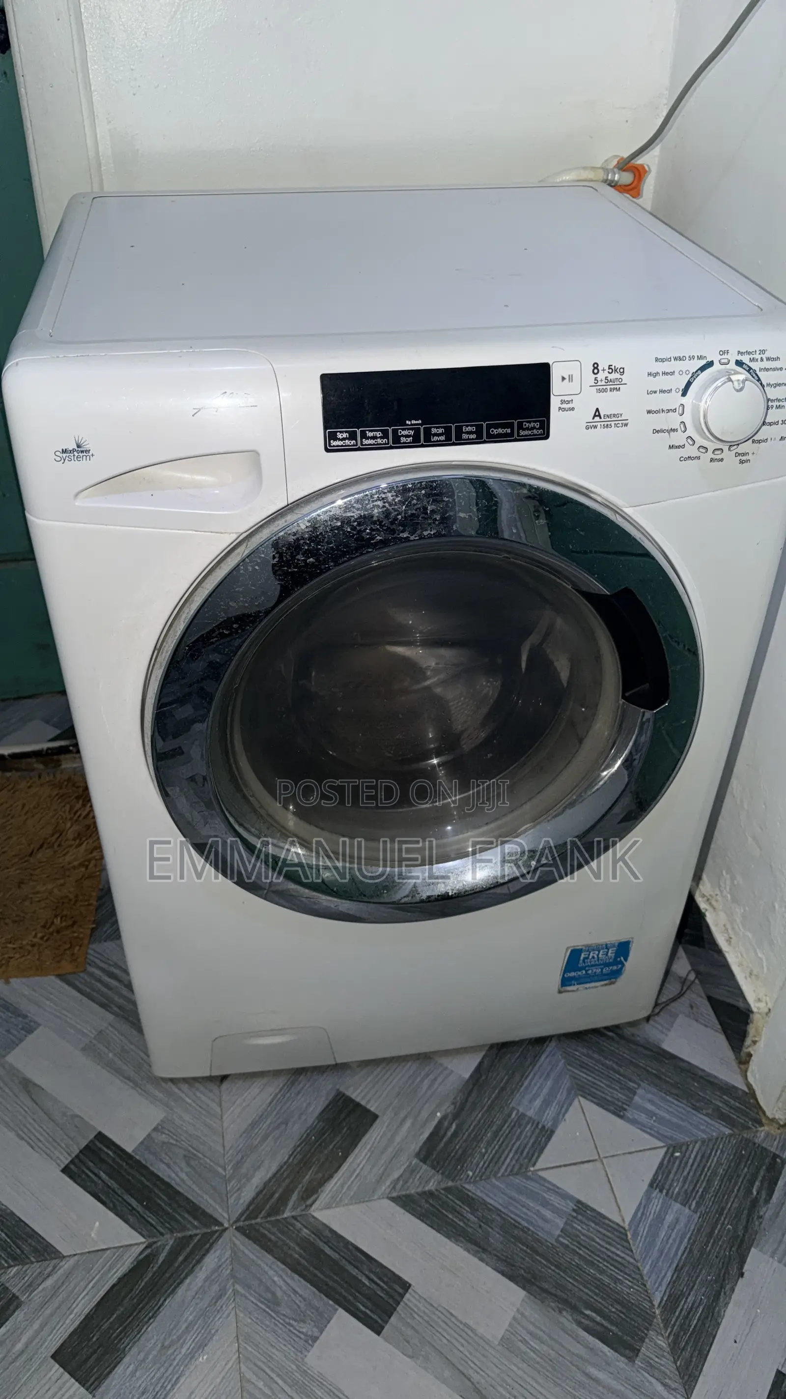 Daewoo Front Load Washer & Dryer Combination (8kg Wash / 5kg Dry)
