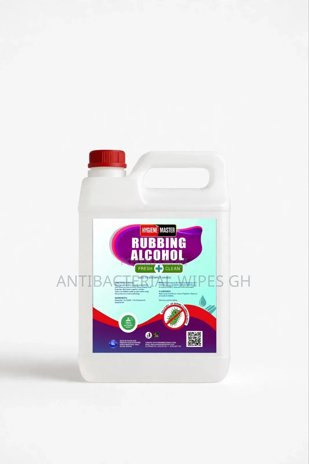 5L Hand Sanitizer and 5L Rubbing Alcohol