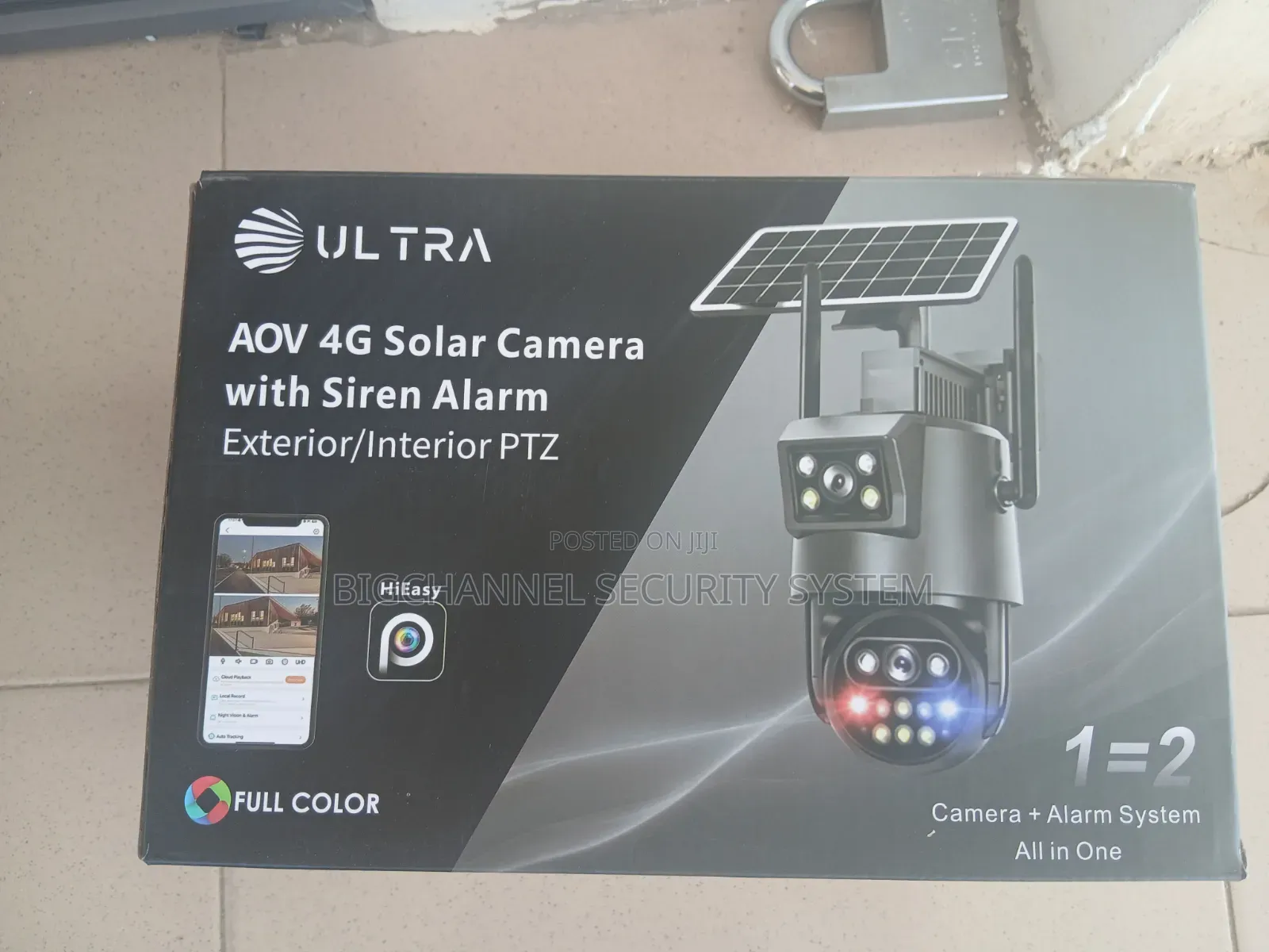 Ultra Aov Dual 4g Solar Camera With Siren Alarm