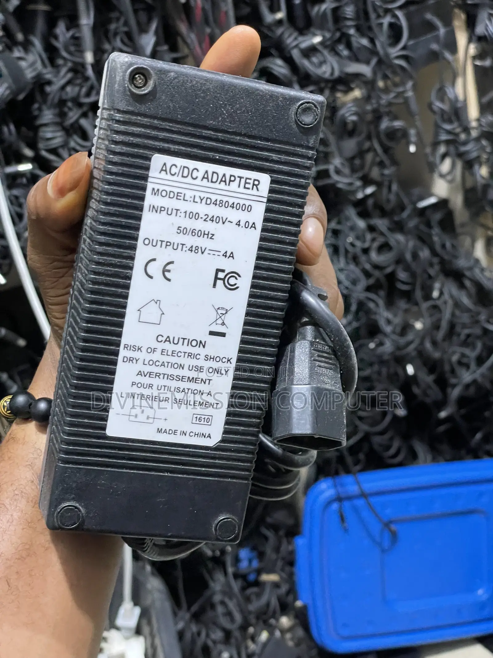 ELECTRIC BIKE SCOOTER Charger, 3 Pins, 48v~4A