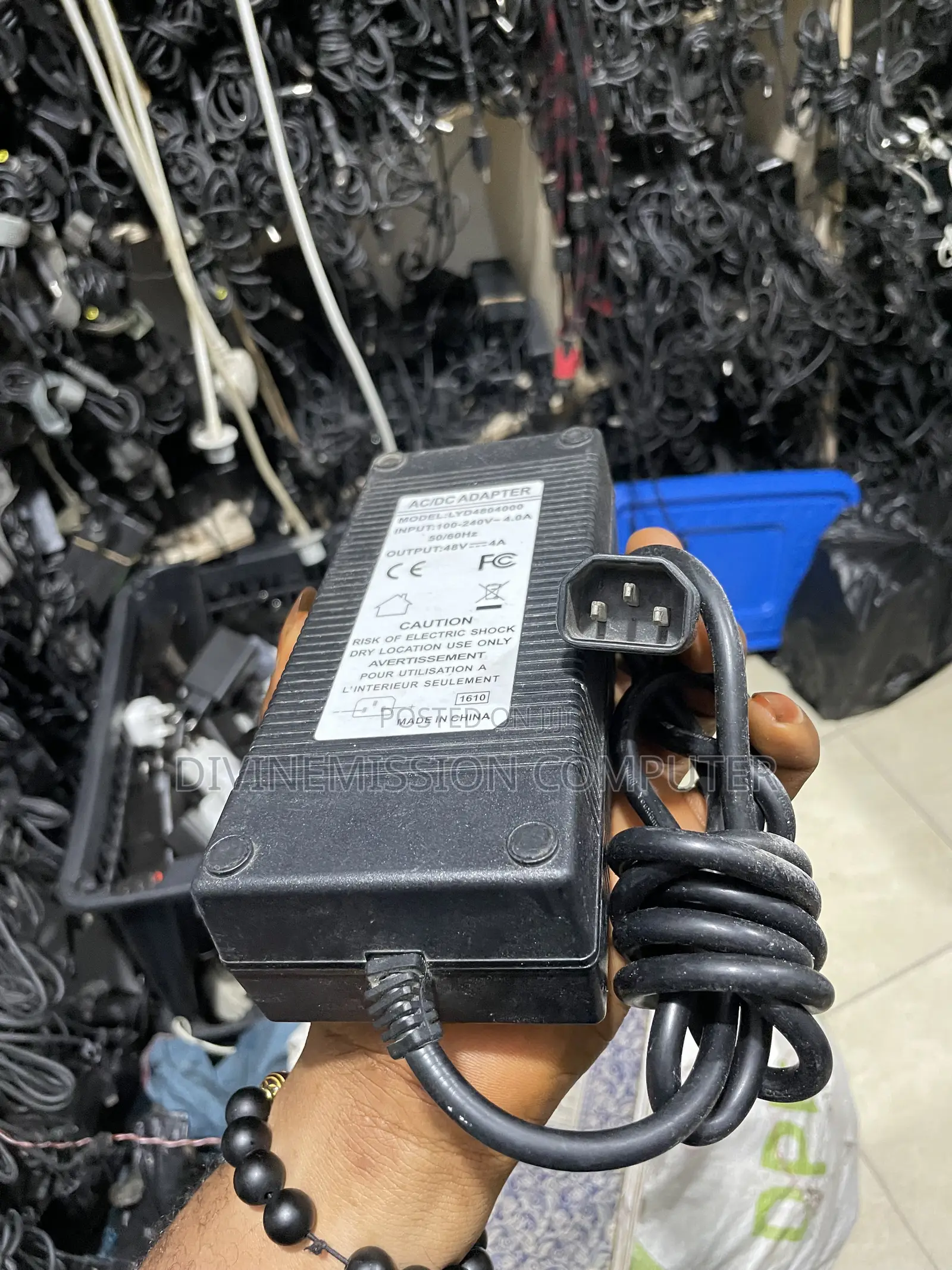 ELECTRIC BIKE SCOOTER Charger, 3 Pins, 48v~4A