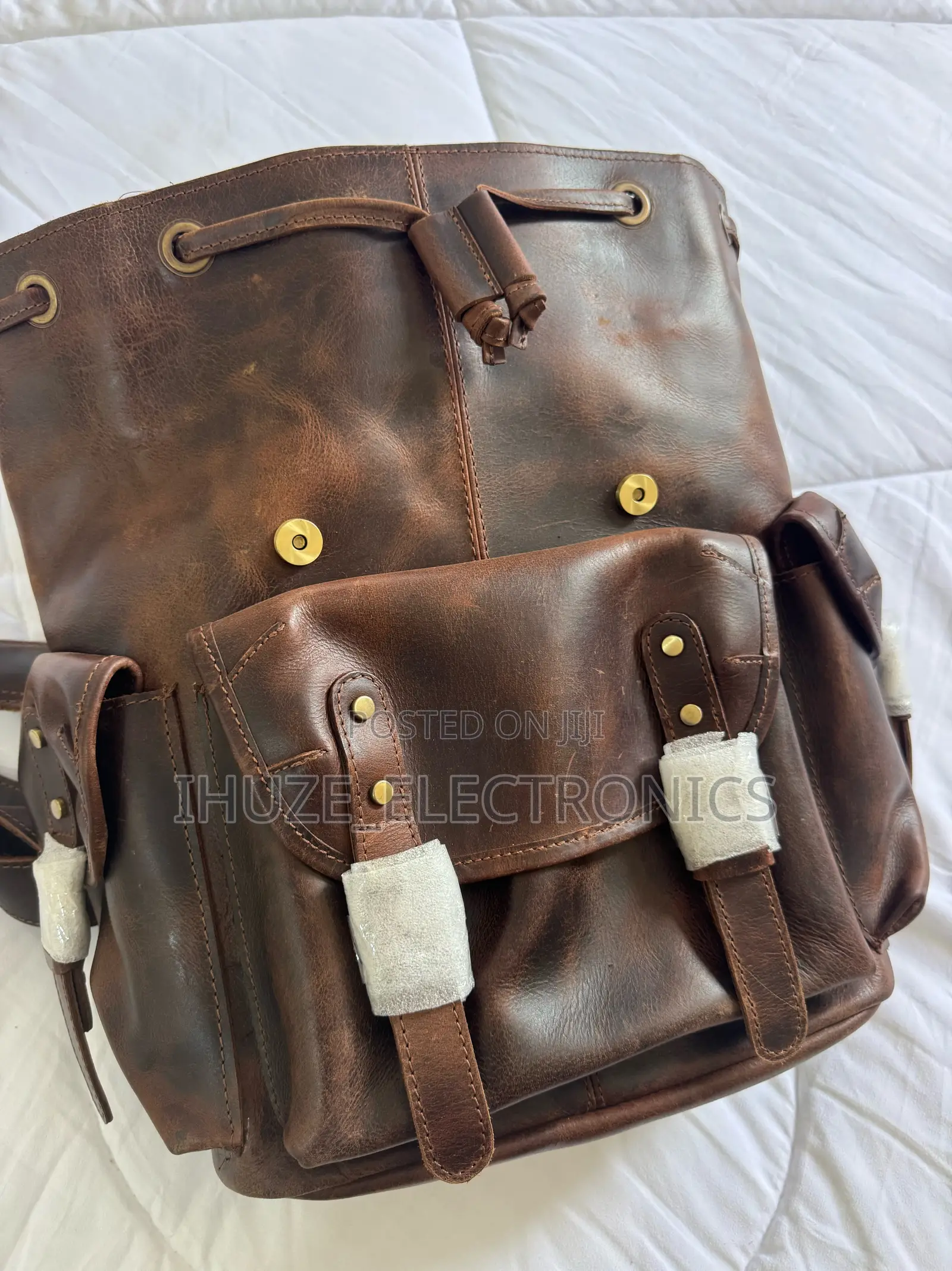 Dakota Buffalo Leather Backpack - Emerson Leather