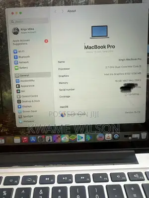Laptop Apple MacBook Pro 2015 16GB Intel Core i5 SSD 128GB