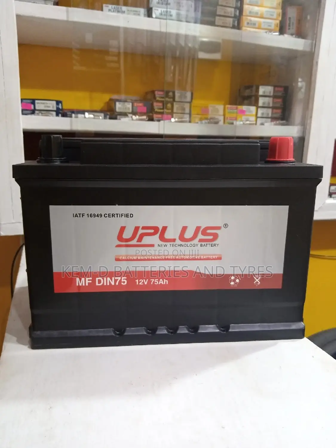 15 Plates Uplus Car Battery - Free Delivery