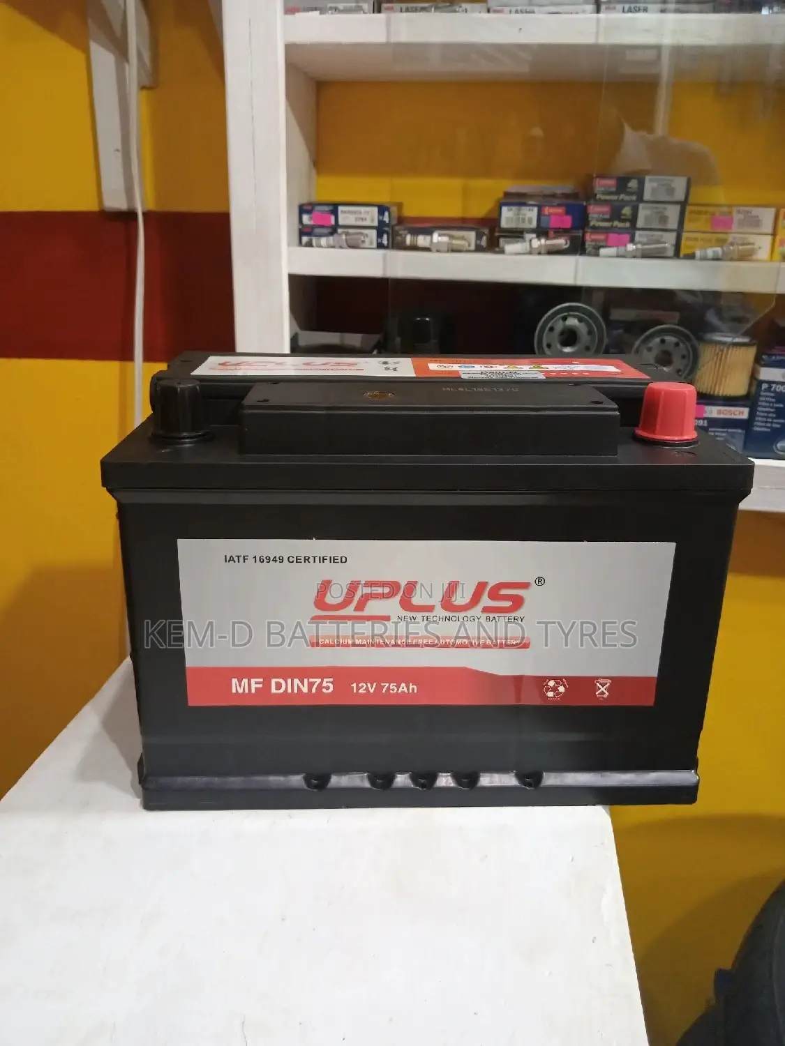 15 Plates Uplus Car Battery - Free Delivery