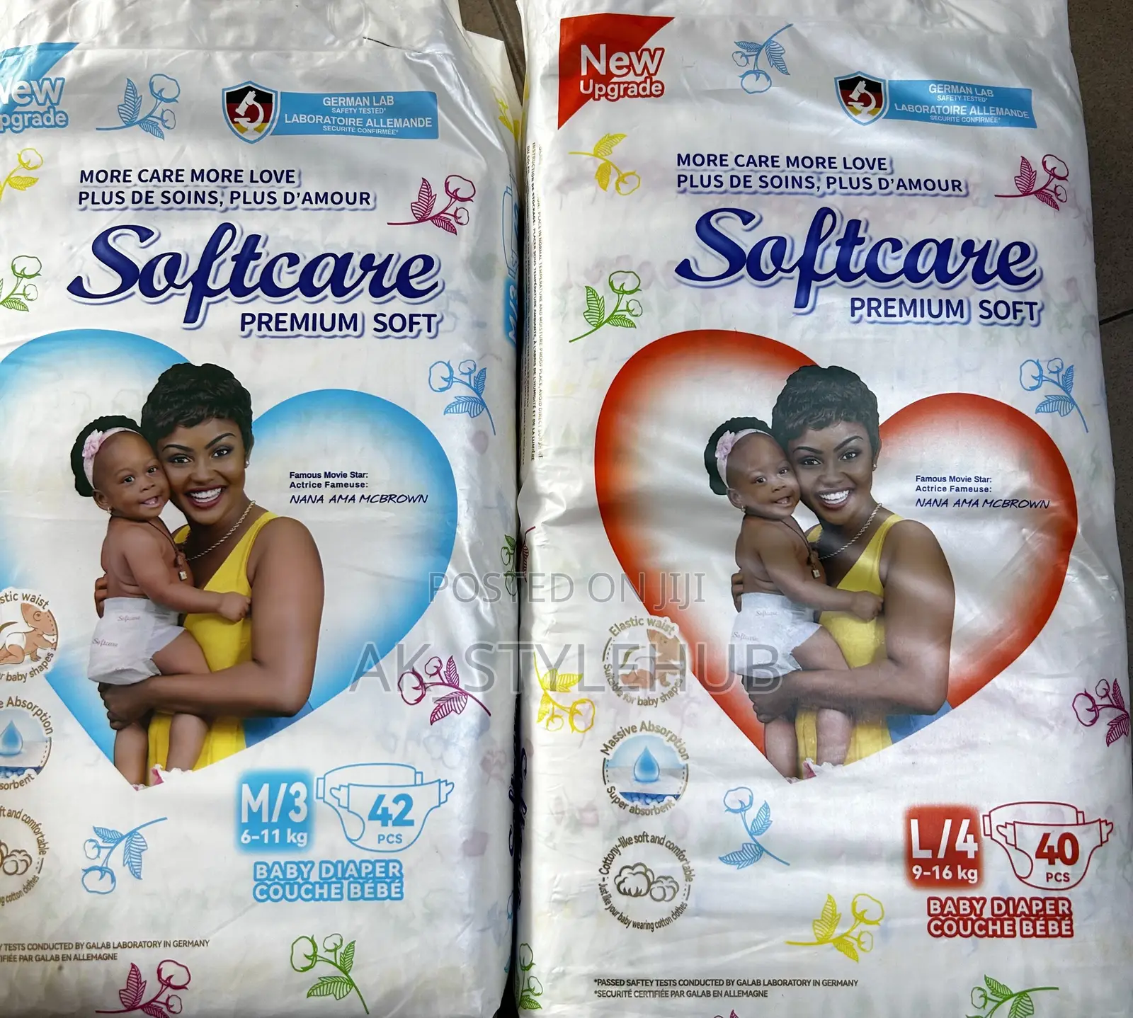 Softcare Diapers S,M,L