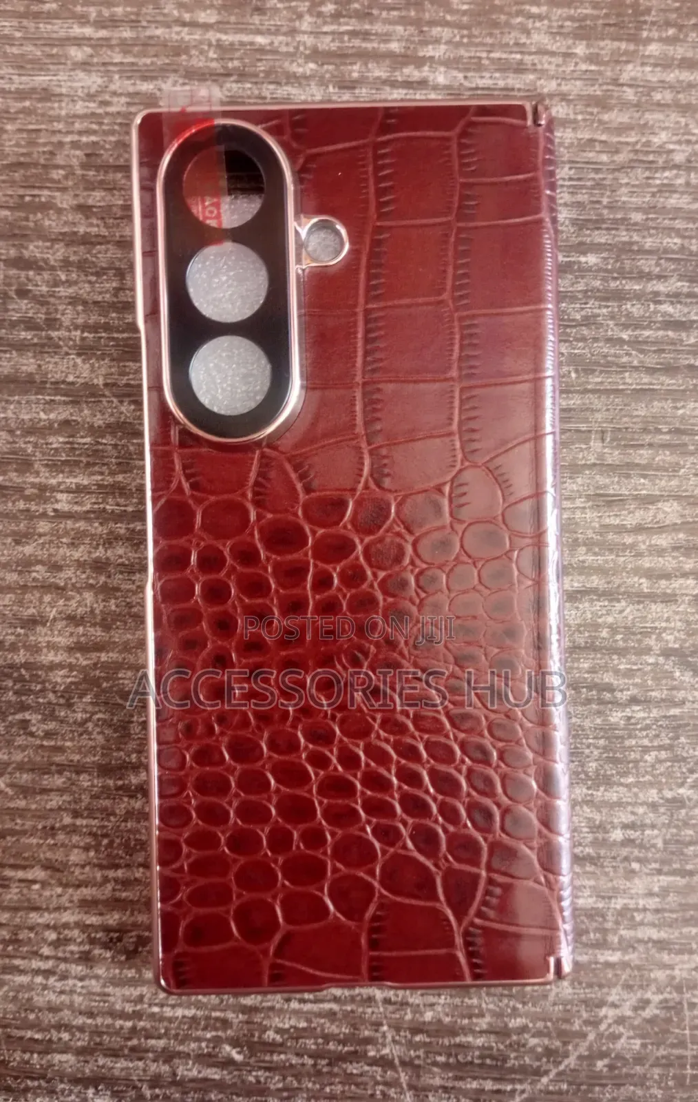 Samsung Z Fold 8 Ultra Leather Back Cases With Inbuilt Protector