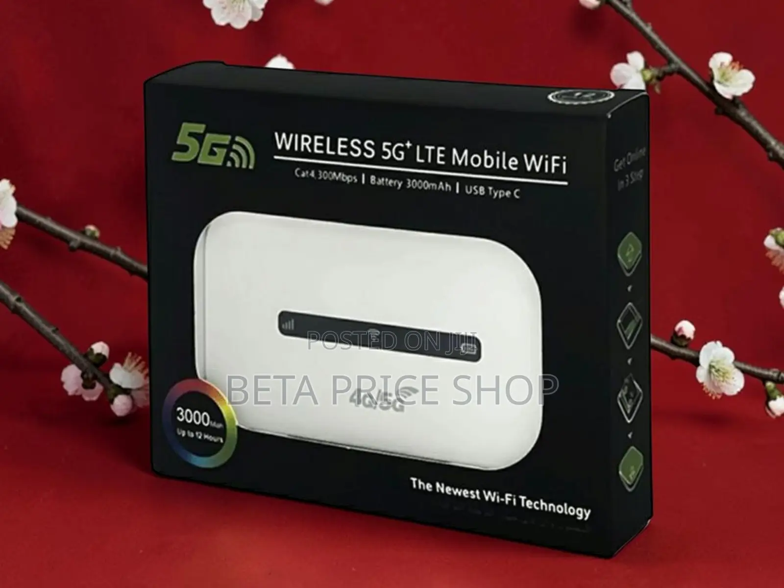 5G LTE WiFi Router 300Mbps – Compact Mobile Broadband Hotspot