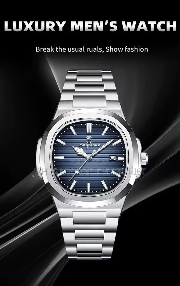 PAAZOMU 614 Luxury Quartz Wristwatch-Silver Blue