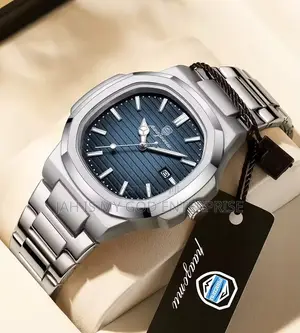 PAAZOMU 614 Luxury Quartz Wristwatch-Silver Blue