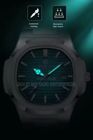 PAAZOMU 614 Luxury Quartz Wristwatch-Silver Green
