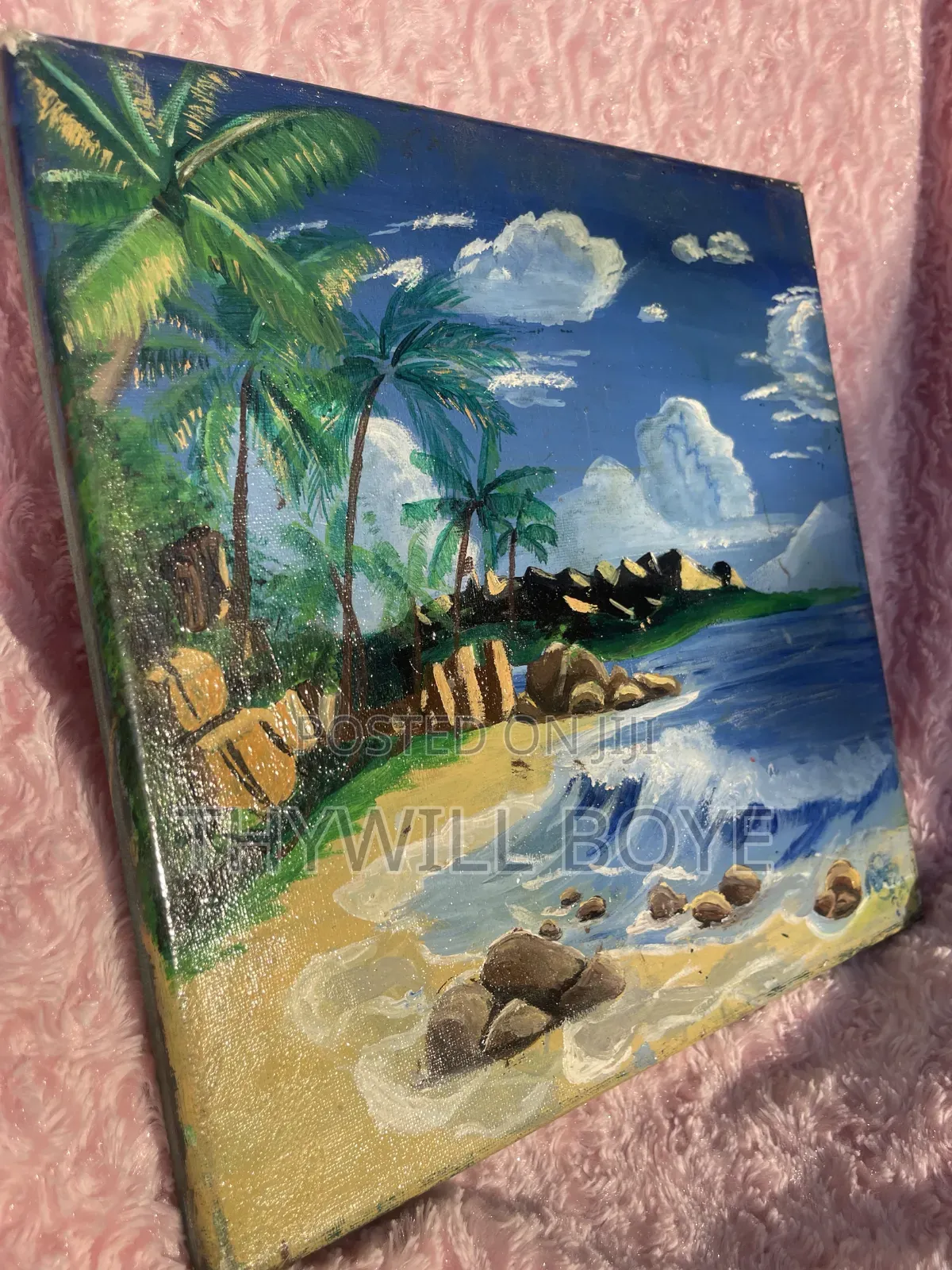 Original Hand Painted Beach Canvas