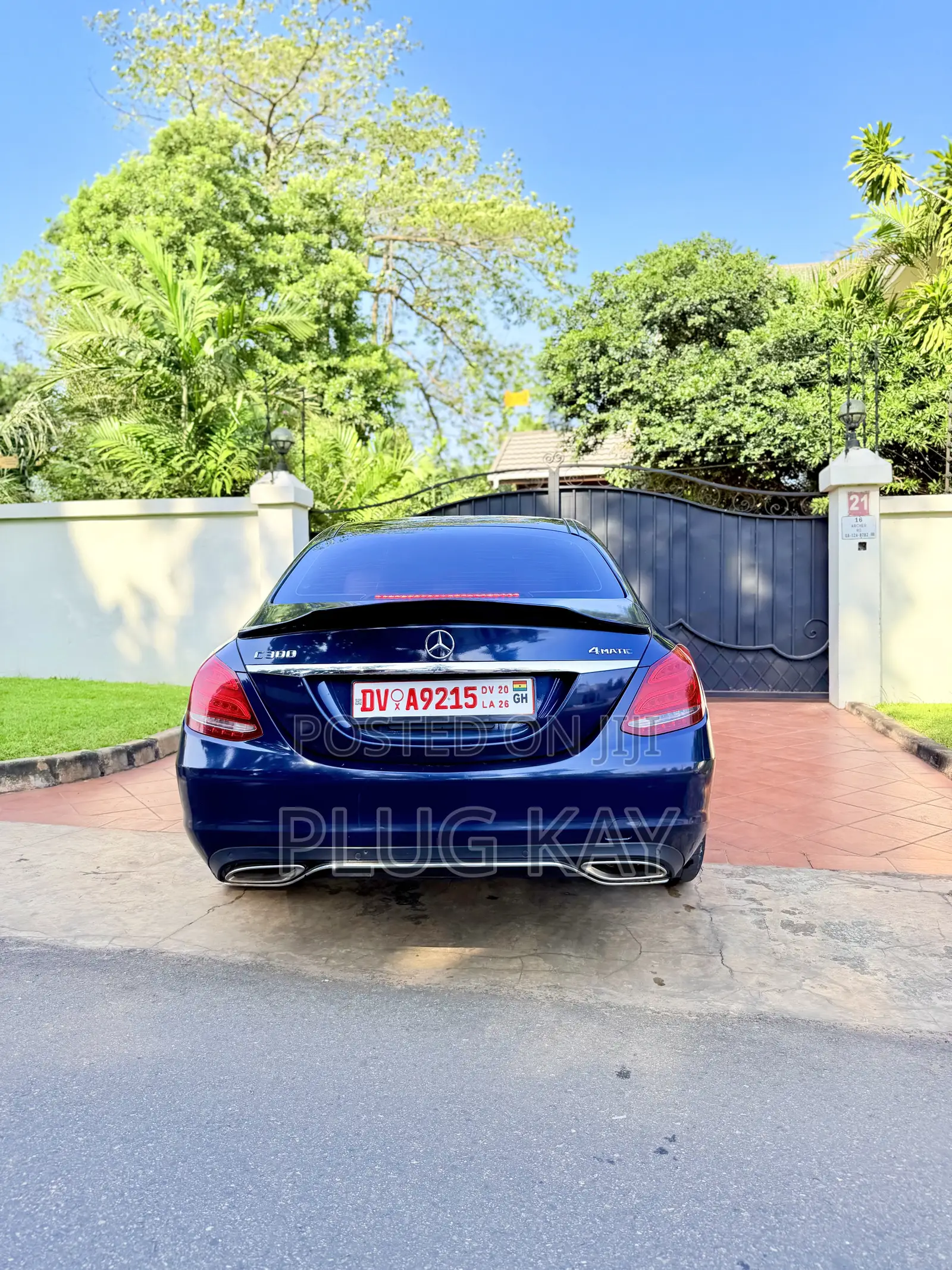 Mercedes-Benz C300 Luxury 4Matic Sedan AWD (2.0L 4cyl 7A) 2016 Blue