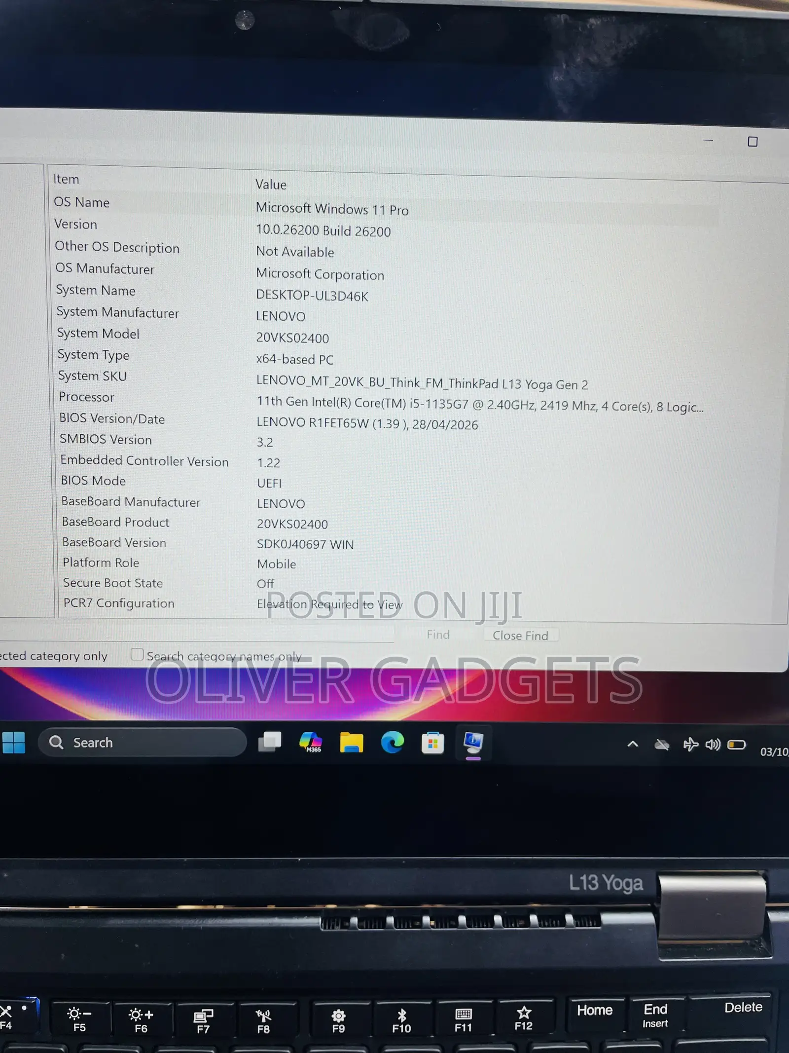 Laptop Lenovo ThinkPad L13 Yoga 16GB Intel Core i5 SSD 256GB