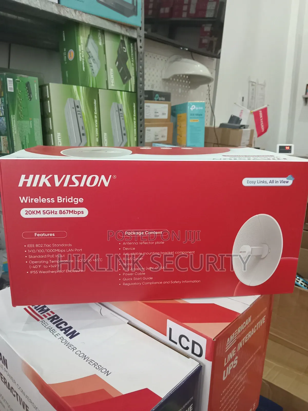 Hikvision 20KM 5GHz 867 MBPS Wireless Bridge