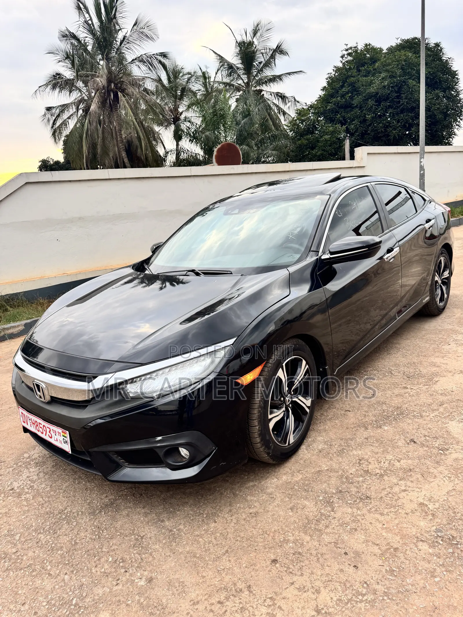 Honda Civic Touring 4dr Sedan (1.5L 4cyl) 2017 Black