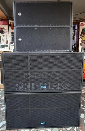 RCF Double Bass Speakers and 12inches Line Arrays Speakers