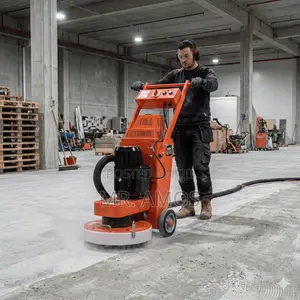 Concrete Grinder With Built in Vacuum Cleaner 4kw 380v +Sand Paper