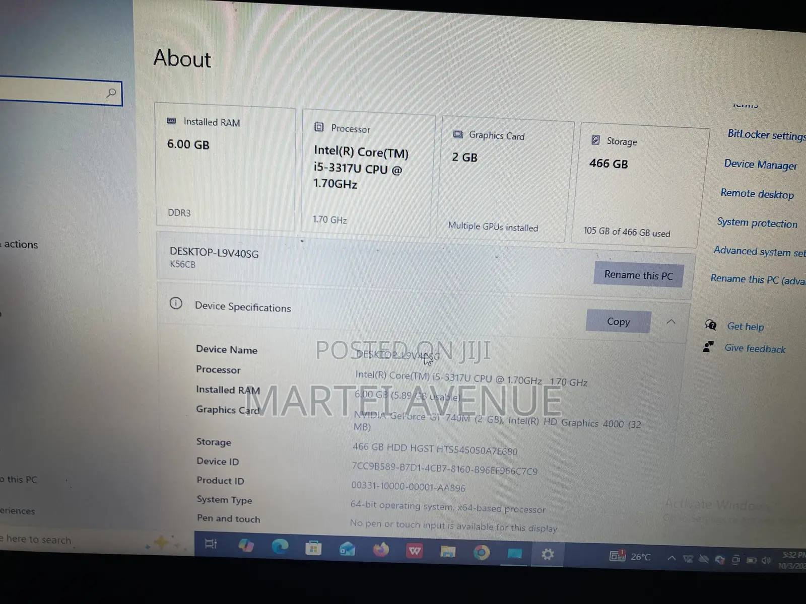 Laptop Asus X550VC 6GB Intel Core i5 HDD 512GB