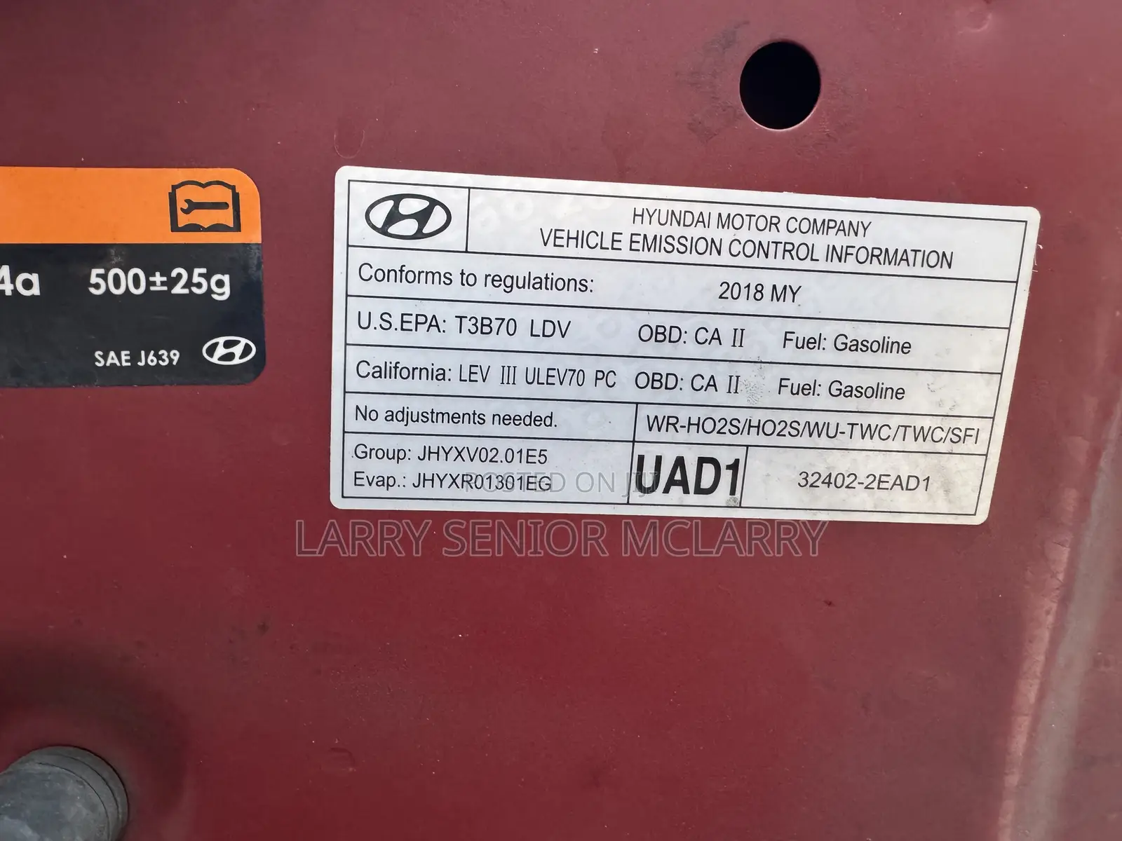 Hyundai Elantra Limited 2018 Red