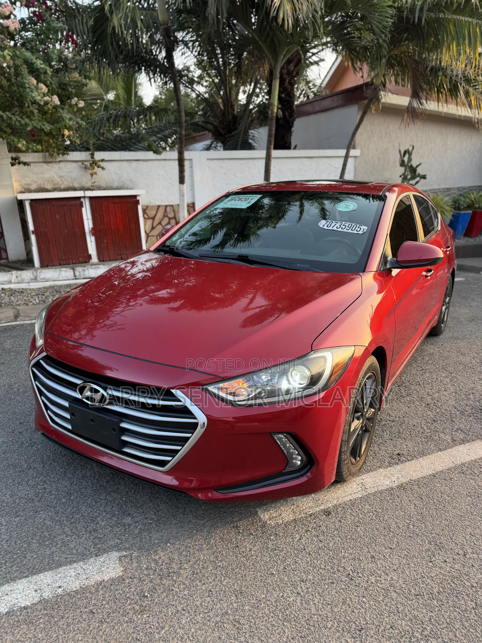 Hyundai Elantra Limited 2018 Red