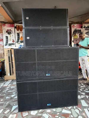 RCF Double Bass Speakers With 12inches RCF Line Array Speakers